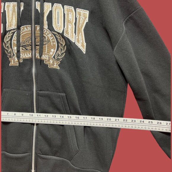 Rue 21 - Men's Long Sleeve Hooded Sweatshirt - Black - Large - Picture 4 of 14